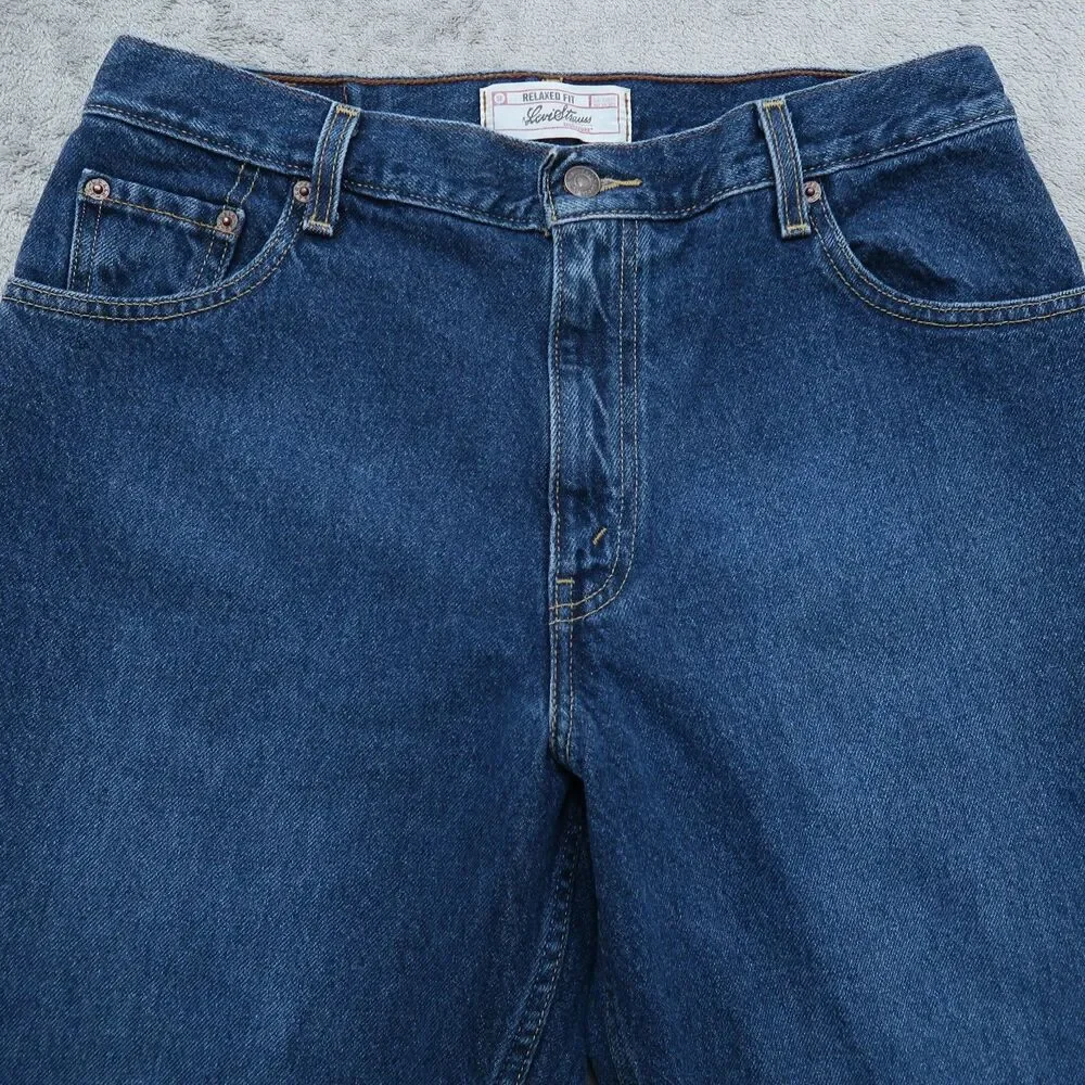 Levi's Signature Jeans Women's 14 Short Blue High-Rise Relaxed Fit 28